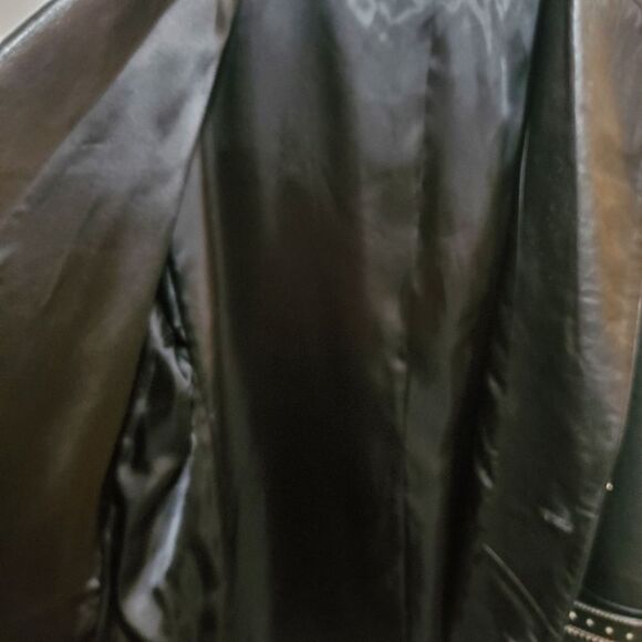 Scully Men's Vintage Western Black Leather Blazer Jacket - Picture 9 of 12